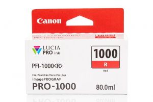 CANON PFI1000R INK TANK RED Original