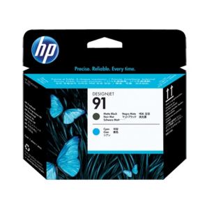 HP C9460A INK 91 Printhead Matte BK Cyan Original