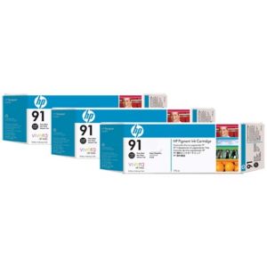 HP C9481A INK 91 Photo Black 3X775 ML Original