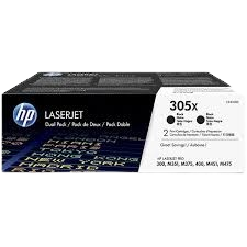 HP CE410XD Toner 305X DUAL PACK Black Original