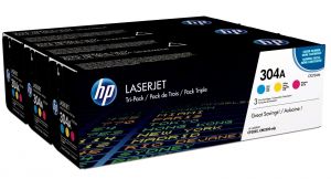 HP CF372AM TONER 304A TRI-PACK CYM ORIGINAL