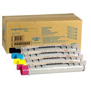 MINOLTA TONER CMYK FOR MC3100 6000PG 4PK ORIGINAL