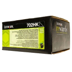 Lexmark 70C2HK0 Toner Black Original 702HK HRET 3K