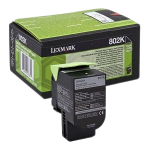 Lexmark 80C20KE 802KE Black CORPORATE 1K Original