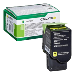 Lexmark C242XY0 Toner EXT HI RET Yellow 3.5K Original